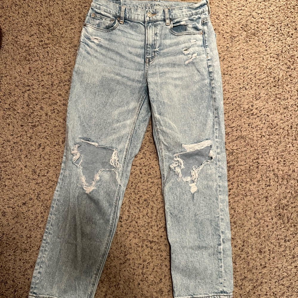 American Eagle Outfitters Super Stretch High Rise Straight Jeans